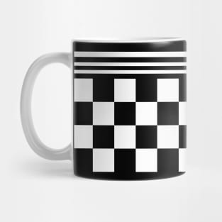 Abstract Checkerboard Racetrack Cool Graphic Mom Dad Mug